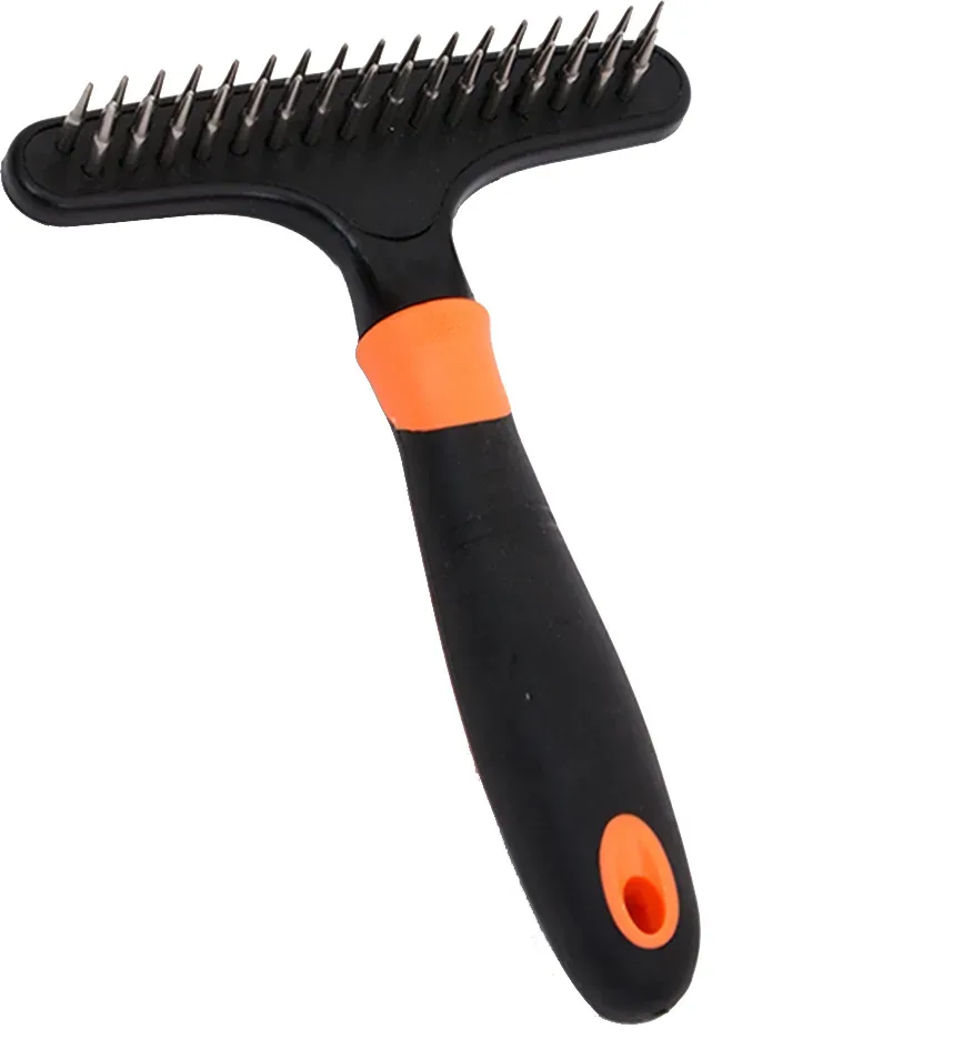 Peine deslanador de dientes de metal